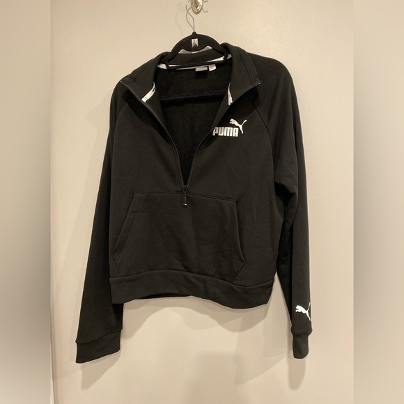 Puma Black & White Pullover Sweatshirt - Picture 1 of 3